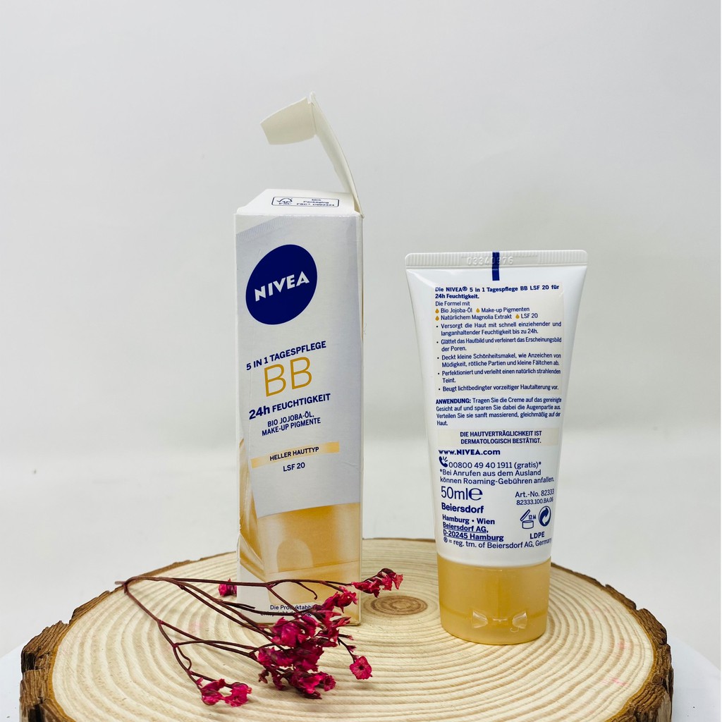 Kem nền nivea bb-cream 5in1 blemish balm, hàng đức