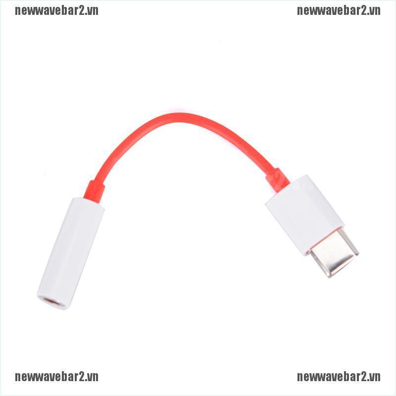 Bộ Chuyển Đổi 2 Đầu Cổng Usb Type C Sang Cổng Âm Thanh 3.5mm Cho Oneplus 6t 7 pro