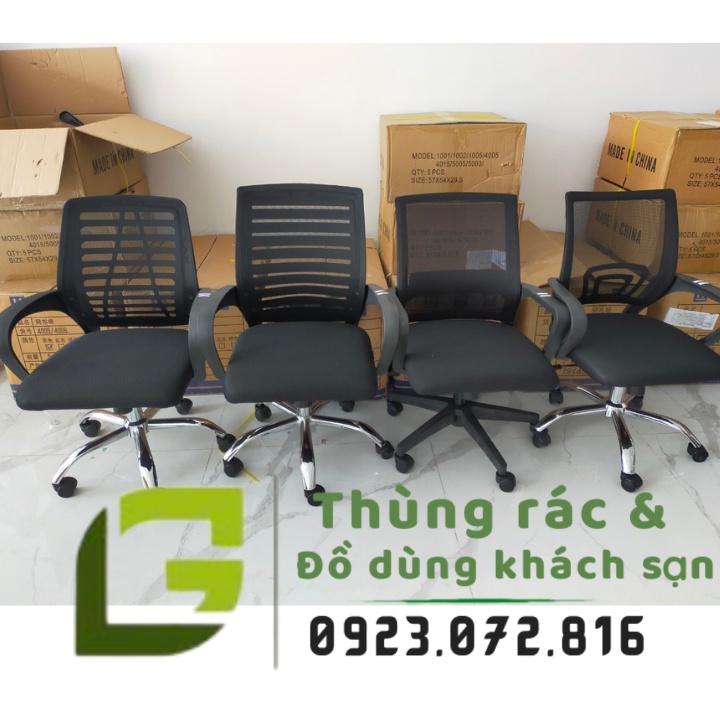 GHẾ VĂN PHÒNG DẠNG LƯỚI CHÂN XOAY Y-1001,1002,1003,4005