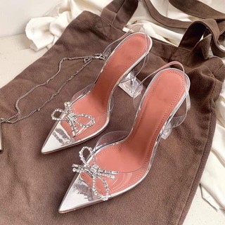 (ORDER) Cao gót quai trong đính đá BIG SIZE (34-45)