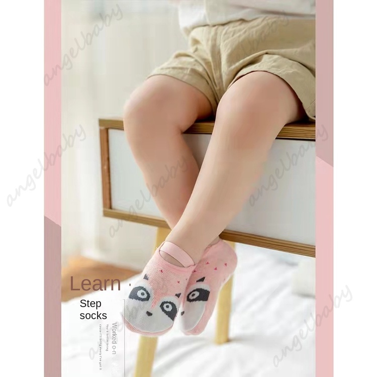 Vớ Cotton Mềm Mại Chống Trượt Thoải Mái Họa Tiết Hoạt Hình Dễ Thương Cho Bé Sơ Sinh Mới Tập Đi