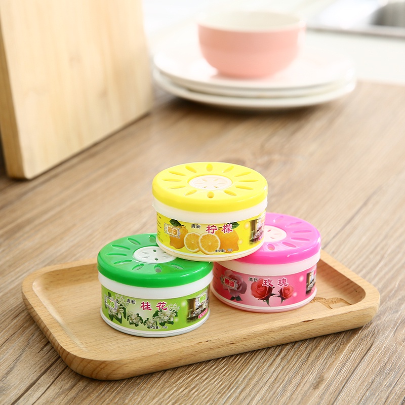 Hộp Sáp Thơm DÁNG TRÒN Để Nhà Vệ Sinh, Phòng Ngủ, Nhà Tắm - Sáp Tự Nhiên Khử Mùi Hôi Để Tủ Quần Áo, Ô Tô