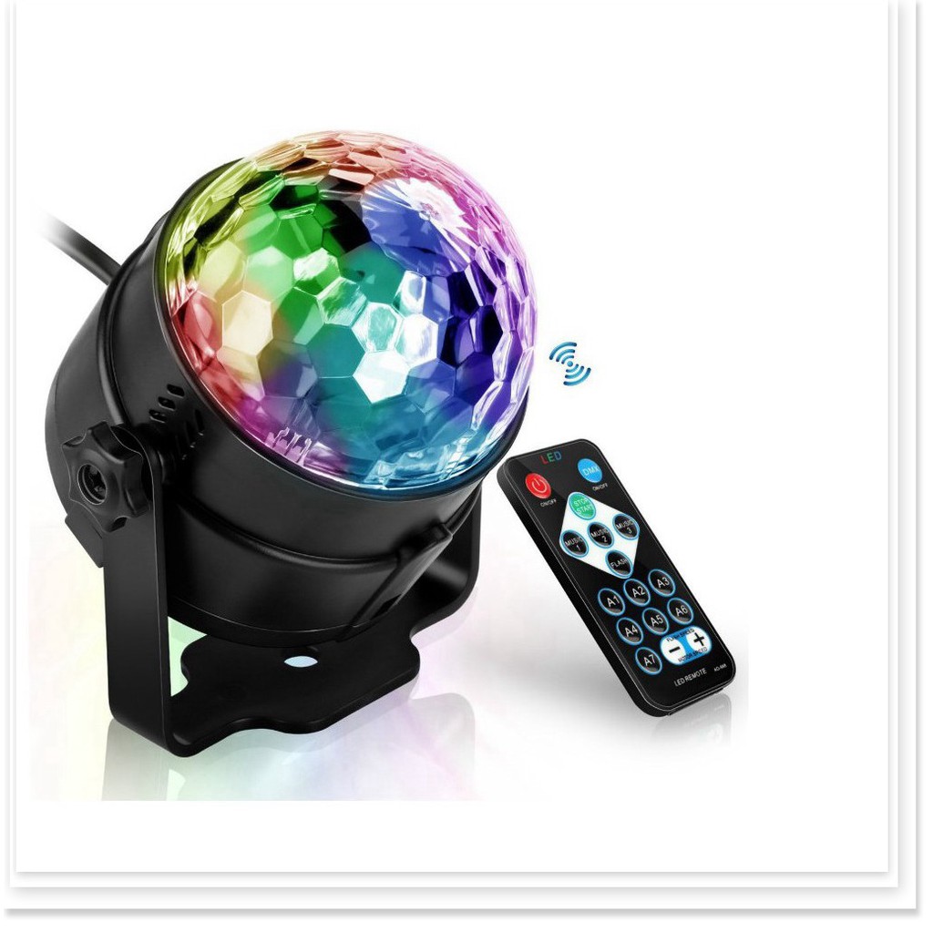 Đèn led xoay 360 độ ,cảm ứng theo nhạc cực đẹp-đèn sân khấu -đèn vũ trường