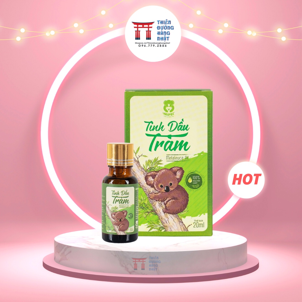 Tinh dầu Tràm Mipbi được làm 100% từ lá cây tràm gió