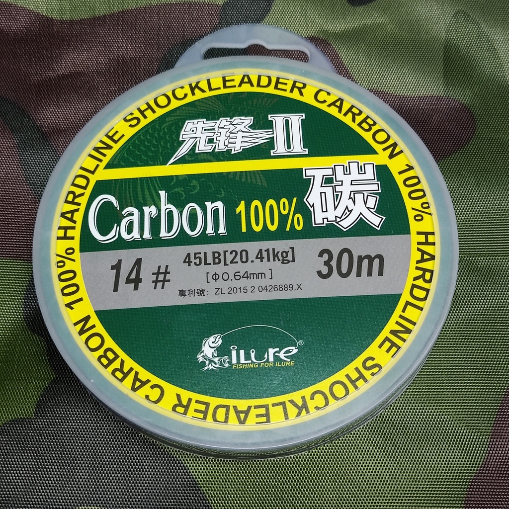 Dây câu cá Shock Leader Carbon Material from Japan , dây leader câu lure chịu ma sát tốt và tính đàn hồi cao