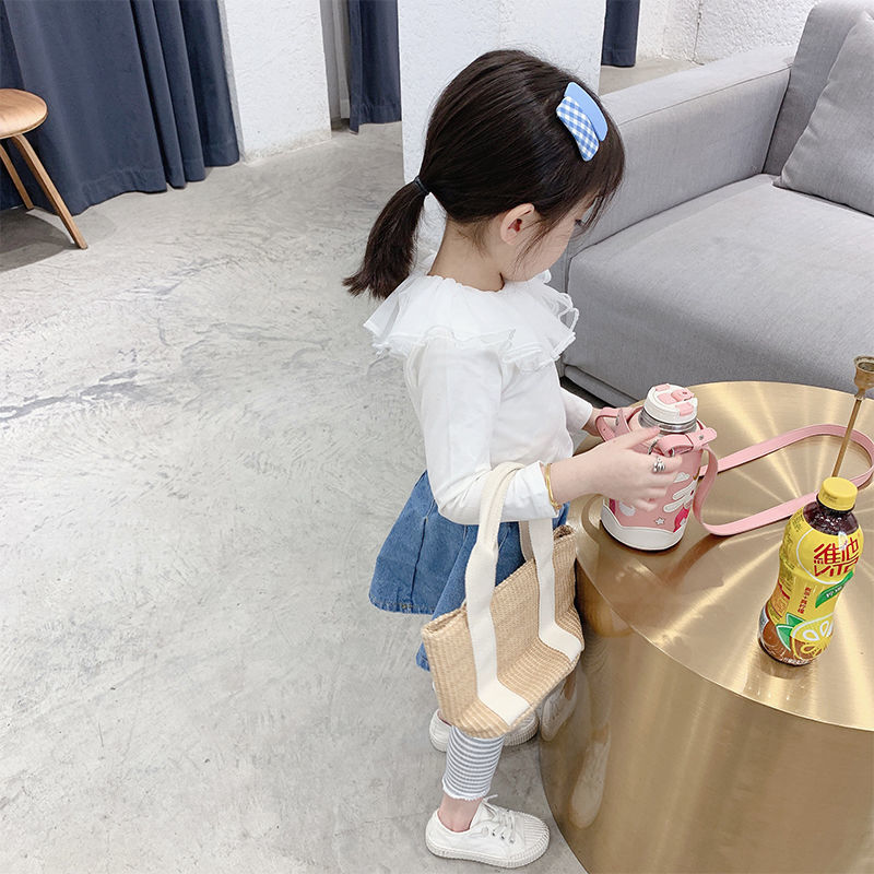 Áo Thun Cotton Tay Dài Hai Cách Sử Dụng Kép Thời Trang Mùa Thu Cho Bé Gái