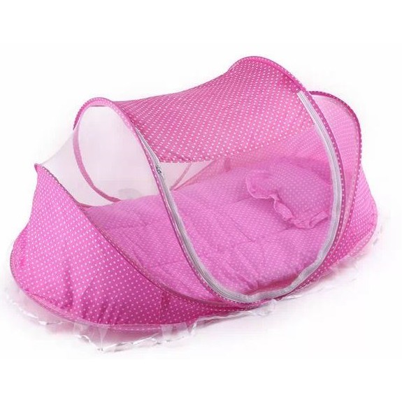 Mùng chụp tự bung chống muỗi cho bé