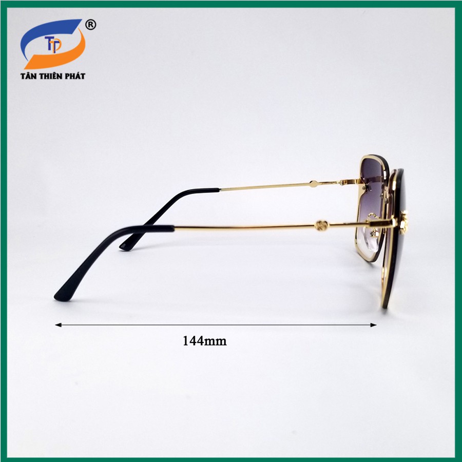 Kính mát nữ thời trang chống nắng, chống tia UV 80. Tròng kính không gọng, màu đen khói, form ôm mặt, râm mát và dịu mắt | BigBuy360 - bigbuy360.vn