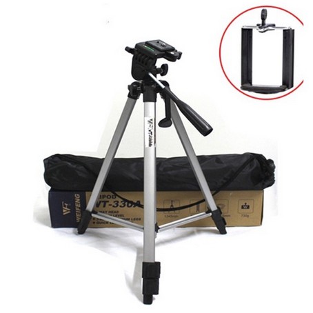 GẬY CHÂN MÁY TRIPOD WT 330A CAO 137CM CHUYÊN DỤNG CHO MÁY ẢNH MÁY ĐIỆN THOẠI LIVE STREAM