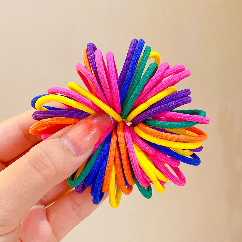 Dây Buộc Tóc Cao Su Nhiều Màu Xinh Xắn Cho Bé Gái