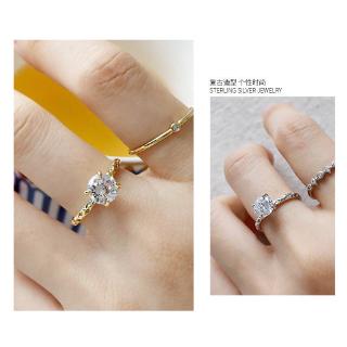 Nhẫn Bạc 100 Đính Đá Zircon S925