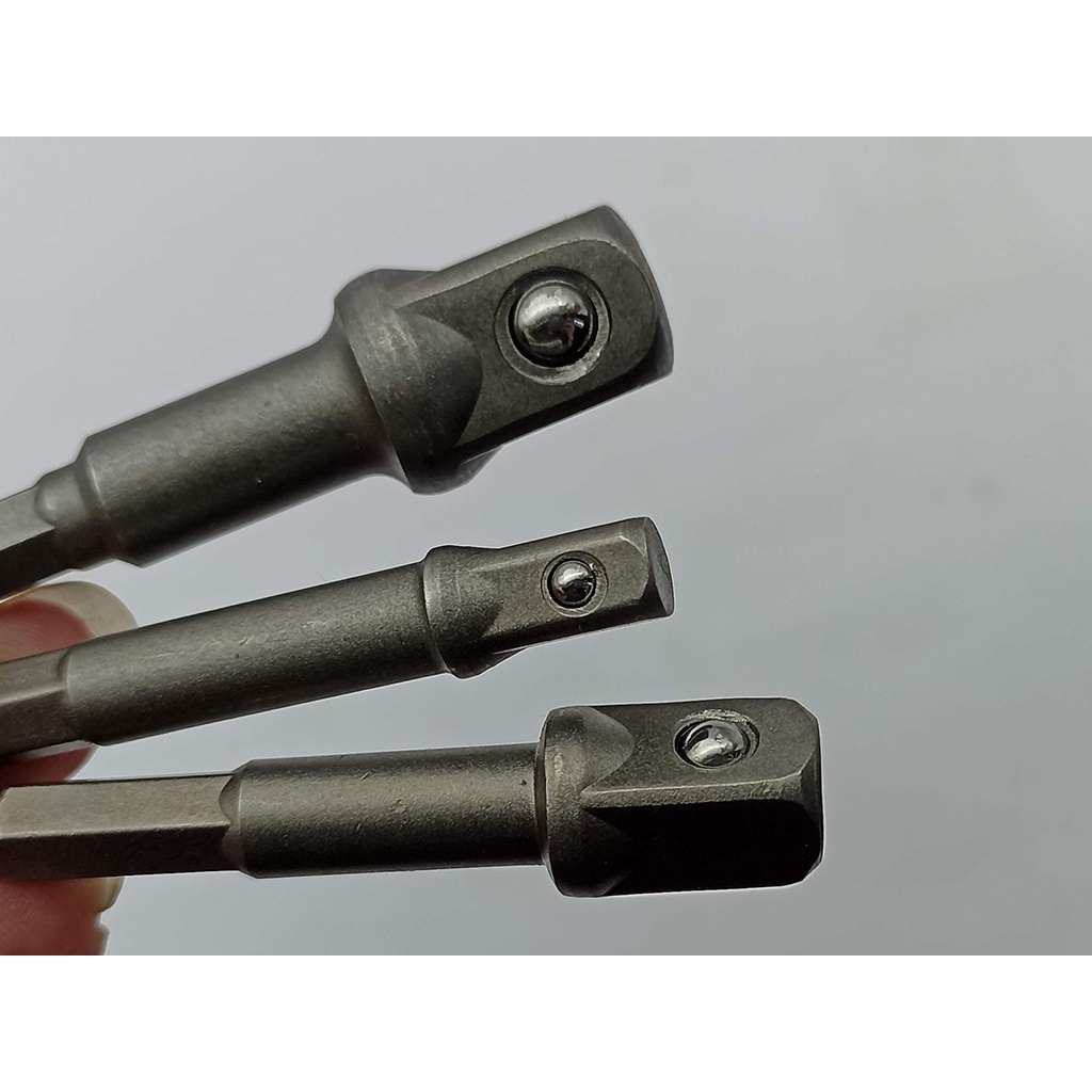 Bộ 3 vặn khẩu ¼ - ⅜ - ½ chuôi lục LRT dài 65mm