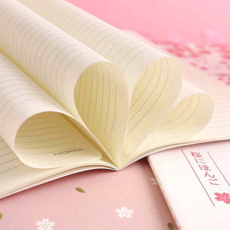 [Ready Stock] Girl Diary Workbook Notebook 16K Draft Notepad Pink Cherry B5 Notepad