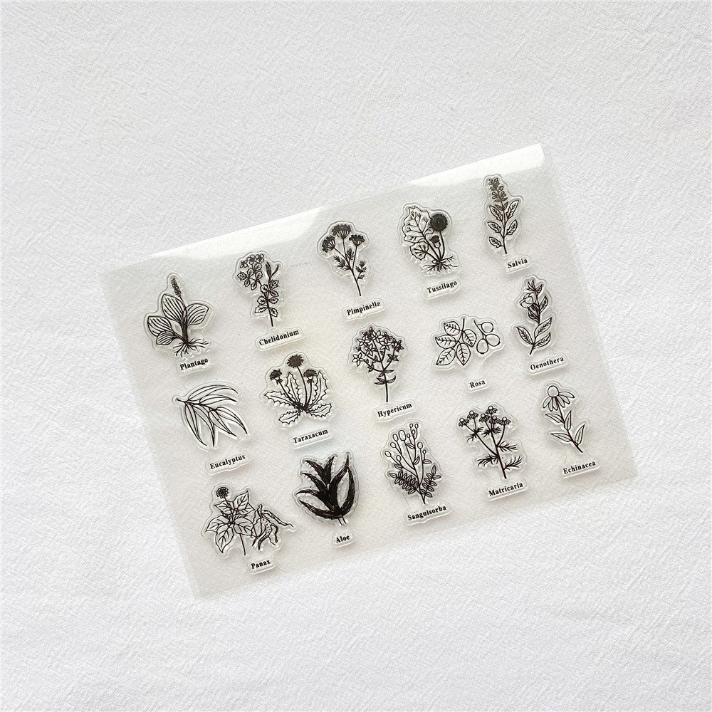 Con dấu silicon trong suốt nhiều mẫu phong cách vintage