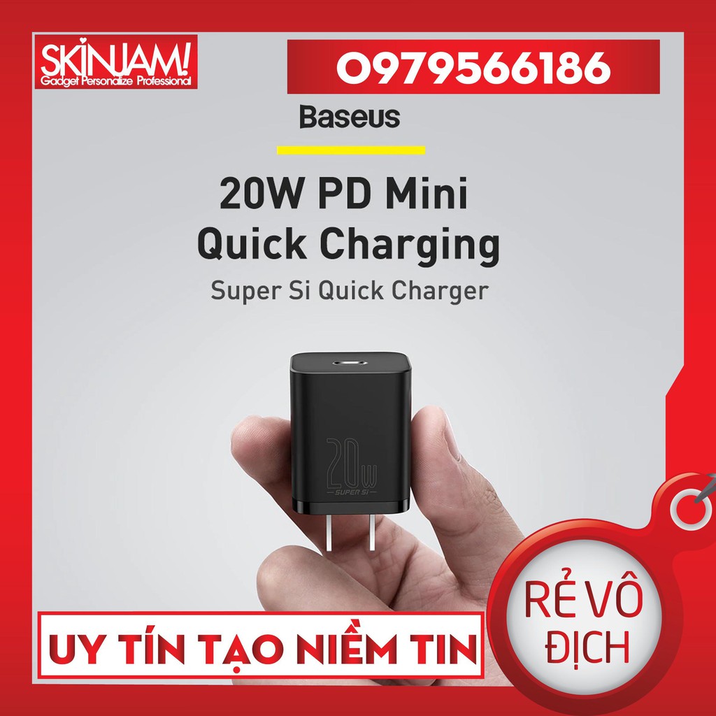 | Baseus | Củ Sạc Nhanh 20W Cho IPhone 12 Series Chính Hãng Baseus Super Si Quick Charger Bảo Hành 18 Tháng