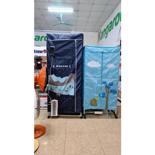 Tủ sấy quần áo ion Makxim USA V3T 1600W - vừa sấy quần áo ngày mưa vừa sưởi ấm vào mùa đông