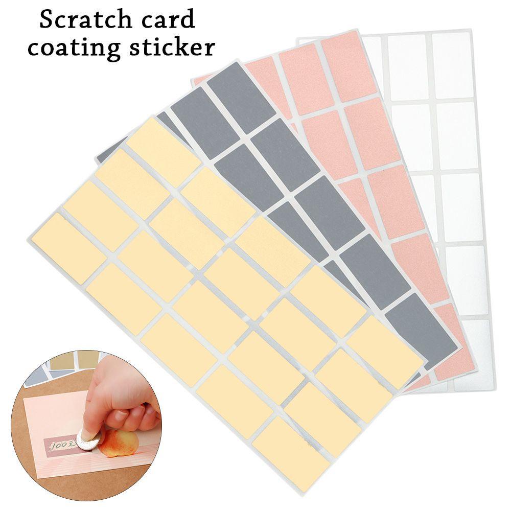 Set 100 Miếng Dán Hình Chữ Nhật Chống Trầy Trang Trí Tiệc DIY