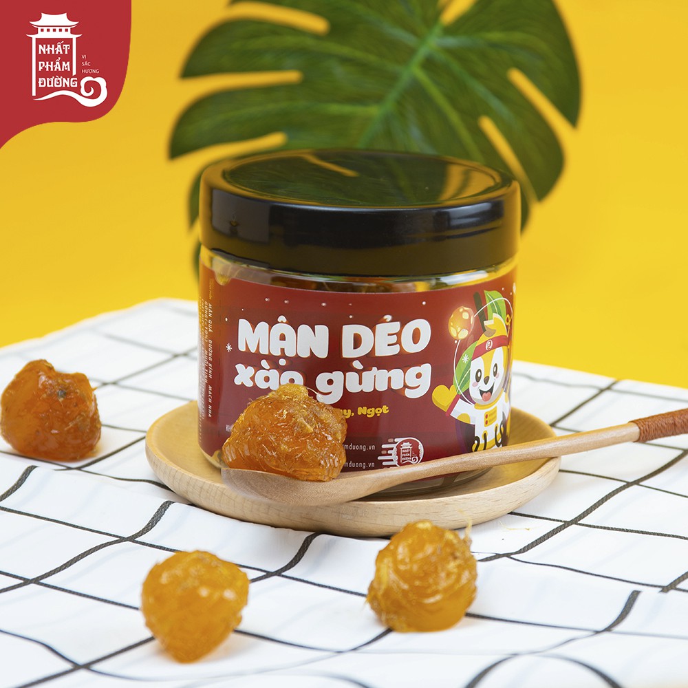 Mận dẻo xào gừng 250g Nhất Phẩm Đường ô mai Hà Nội vị ngọt