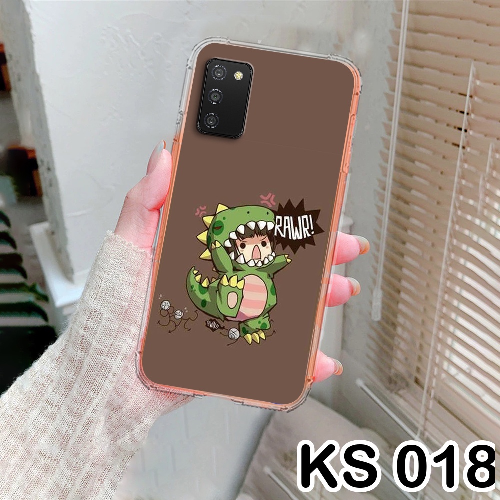 [HOT} Ốp lưng Samsung A03s in hình Khủng long Dino Saur siêu dễ thương, giá tốt