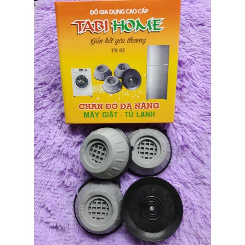 Combo 4 Chân đế kê chống rung chống ồn máy giặt hàng VIệt Nam