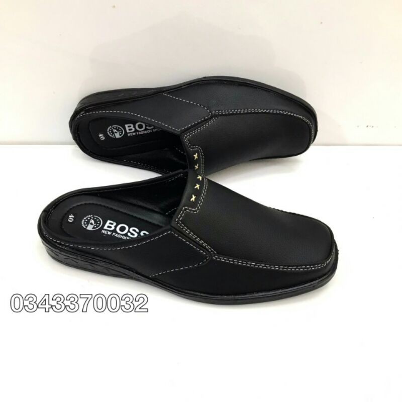 Giày sapo nam mẫu mới..kiểu dáng đẹp..da mềm..mã SP11..màu đen.. đế khâu sẵn rất chắc chắn