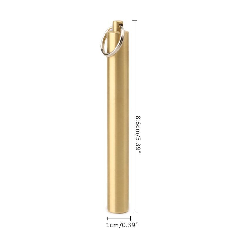 SUP EDC Brass Toothpick Holder Waterproof Seal Bottle