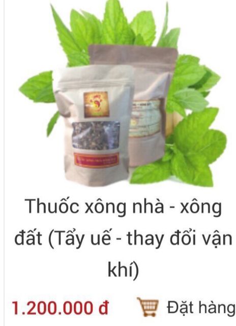 THUỐC XÔNG NHÀ XÔNG ĐẤT TẨY UẾ, THAY ĐỔI VÂN KHÍ