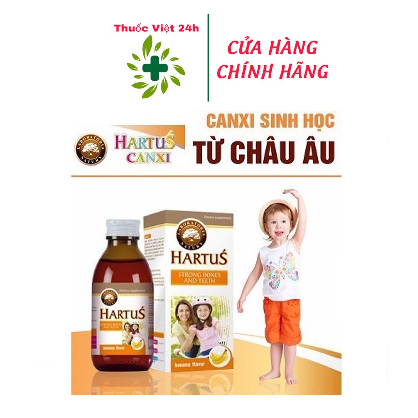Hartus Strong Bones and Teeth - Bổ sung canxi cho trẻ từ 4 tháng tuổi -Thuốc - Việt  -24h