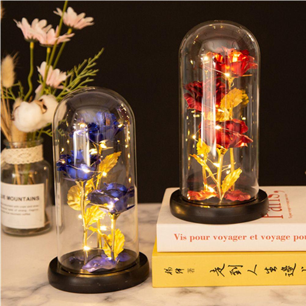 KUNHEV Đèn Lồng LED Hình Hoa Hồng Lãng Mạn Mới