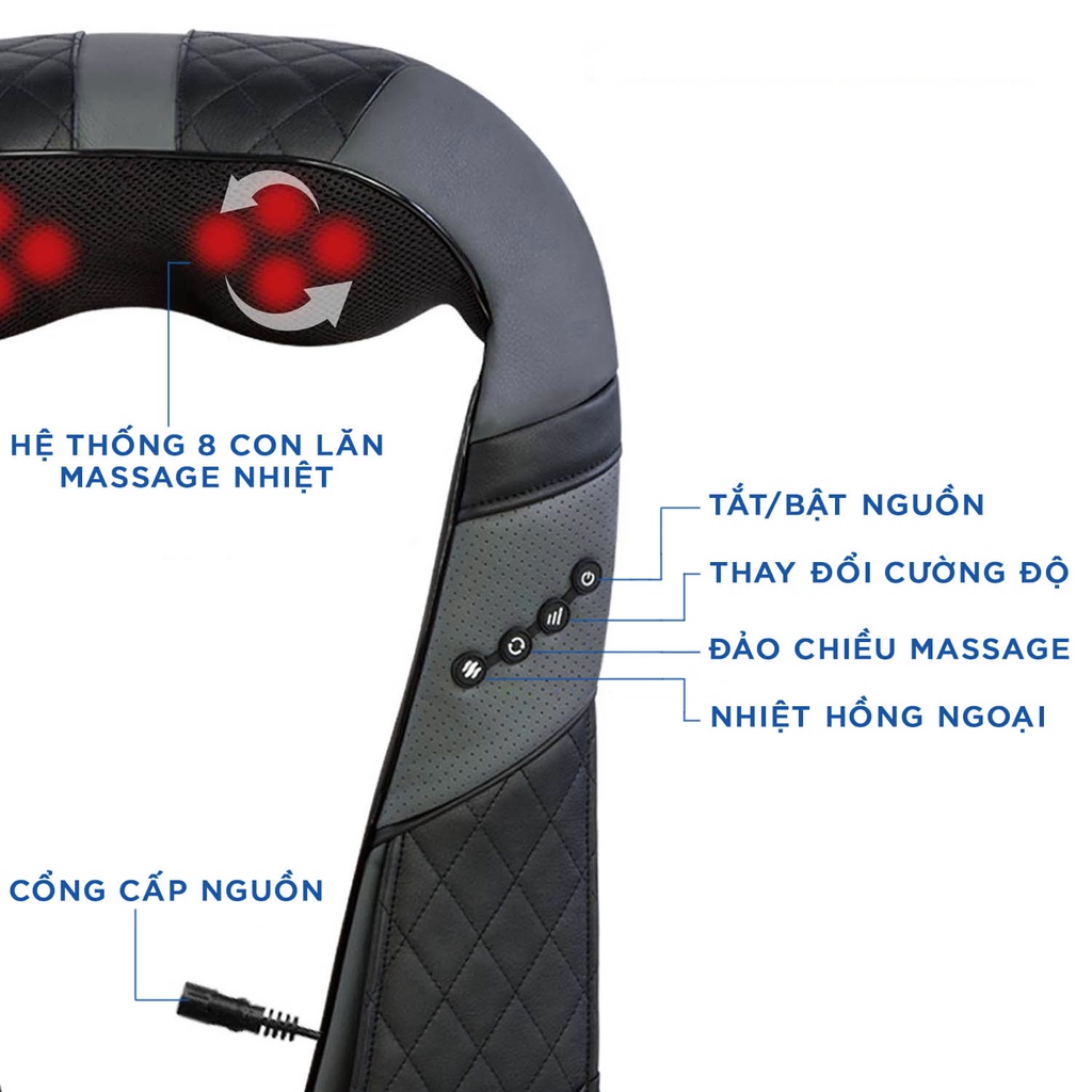 Đai massage hồng ngoại toàn thân Panworld PW-1811 giảm đau nhứt mỡ bụng bảo hành 12 tháng