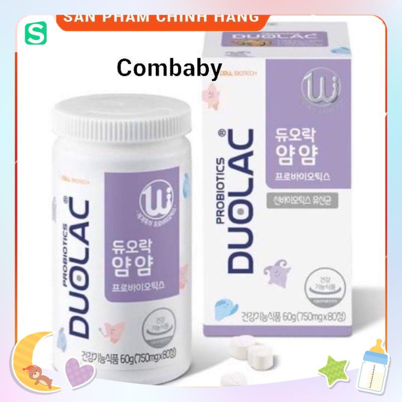 Men vi sinh Doulac màu tím hình gấu nội địa Hàn quốc