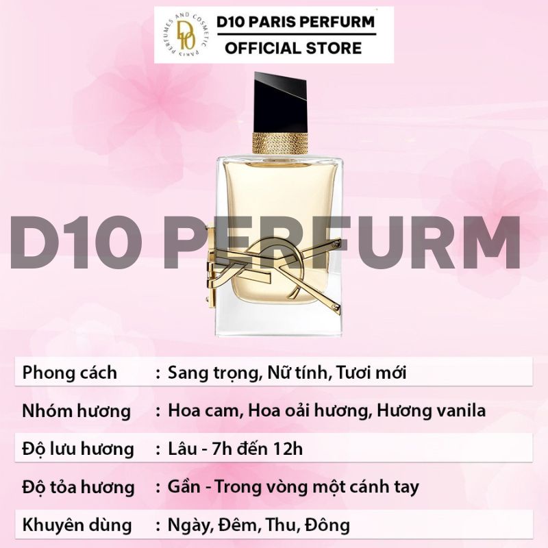 Nước hoa mini chính hãng Yves Saint Laurent Libre Eau de Parfum. Nước hoa nữ thơm lâu.