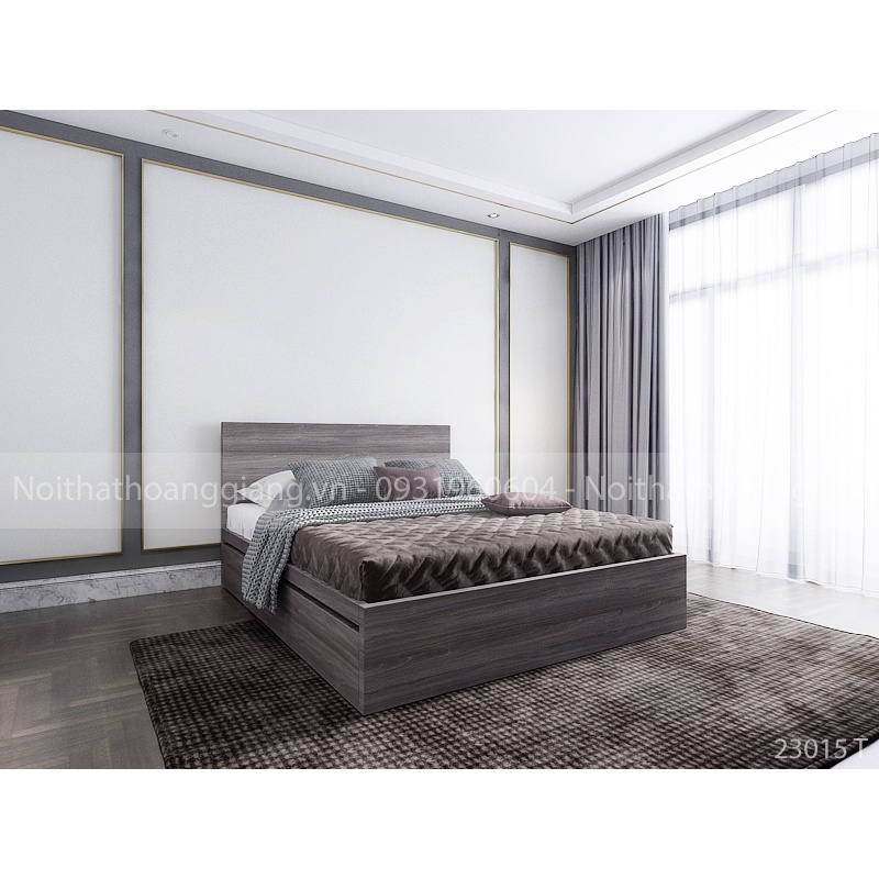 Giường Hộc Kéo Cao cấp, Thiết Kế Cao 40cm, sản xuất bởi HGF - Hoàng Giang Furniture