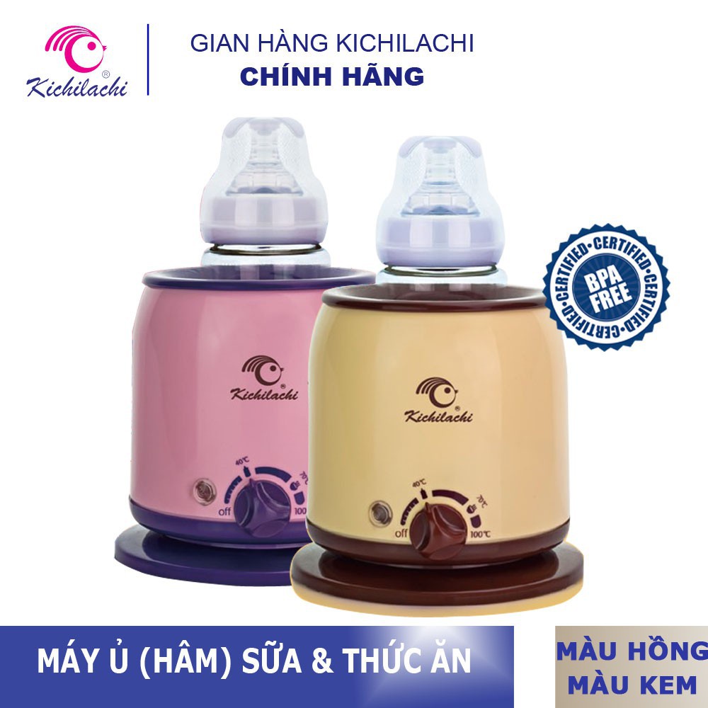 Máy ủ sữa / Máy hâm sữa &amp; thức ăn cho bình sữa siêu rộng 3 chức năng Kichilachi Kichi (Fatz Fatzbaby FB3003SL FB3002SL)
