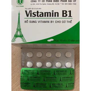 VITAMIN B1 vỉ 100 viên - Bổ sung vitamin B1 cho cơ thể