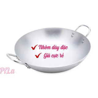 Chảo nhôm dày đặc chính hãng, chao bầu nhôm 20-46cm