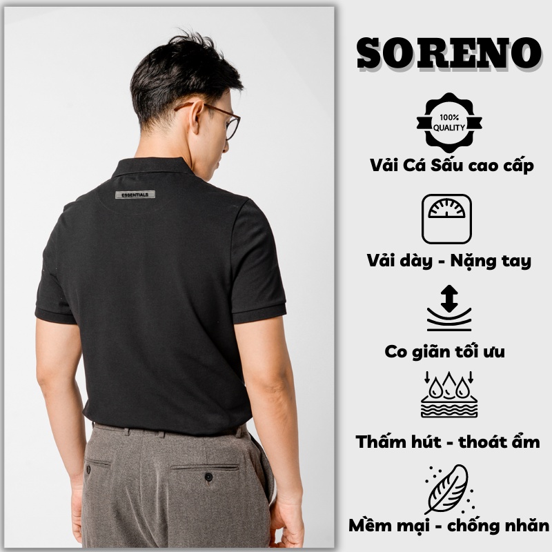 Áo Polo ESSENTIALS Nam Nữ Form Rộng Cotton Cá Sấu Cao Cấp | Soreno