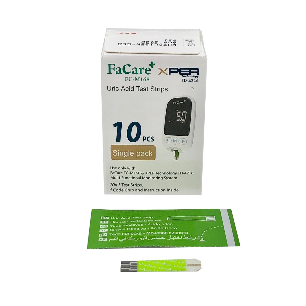 Que thử Axit Uric (gout) dành cho Máy đo đa năng Facare 5 trong 1 FC-M168 (TD-4216)