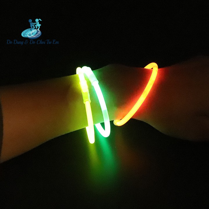 Hộp 100 Que Phát Sáng Dạ Quang Lightstick Kèm 100 Đầu Nối