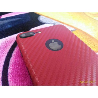 2 MIẾNG DÁN MẶT LƯNG CARBON đỏ iPhone