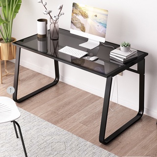 Bàn làm việc mặt kính cao cấp - Bàn làm việc khung thép carbon, kính cường lực