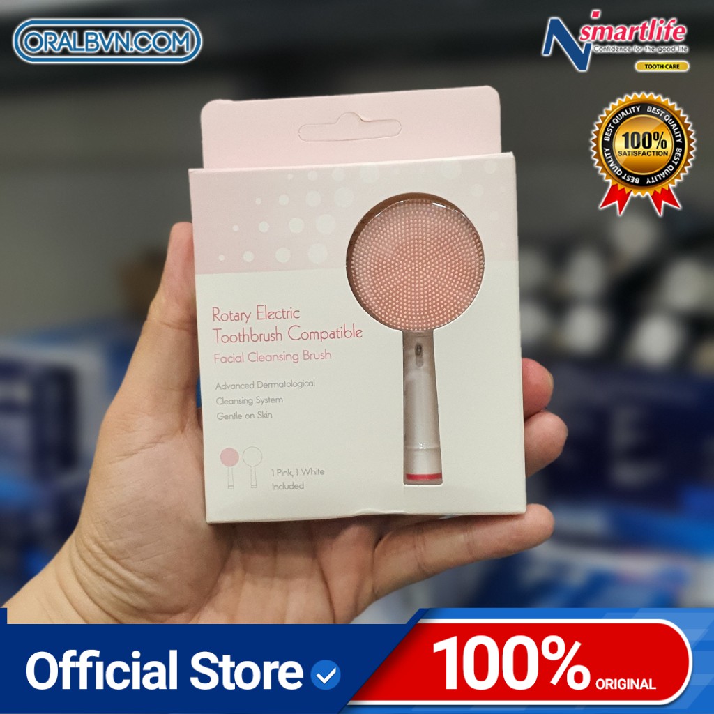 Đầu bàn chải thay thế Foreo giúp bàn chải điện Oral B thành máy rửa & massage mặt tiện dụng, làm sạch lỗ chân lông | BigBuy360 - bigbuy360.vn