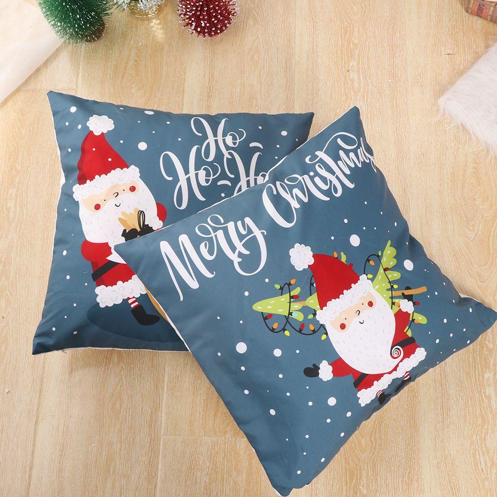 LANSEL Vỏ Gối Vuông 45X45CM Chủ Đề Giáng Sinh