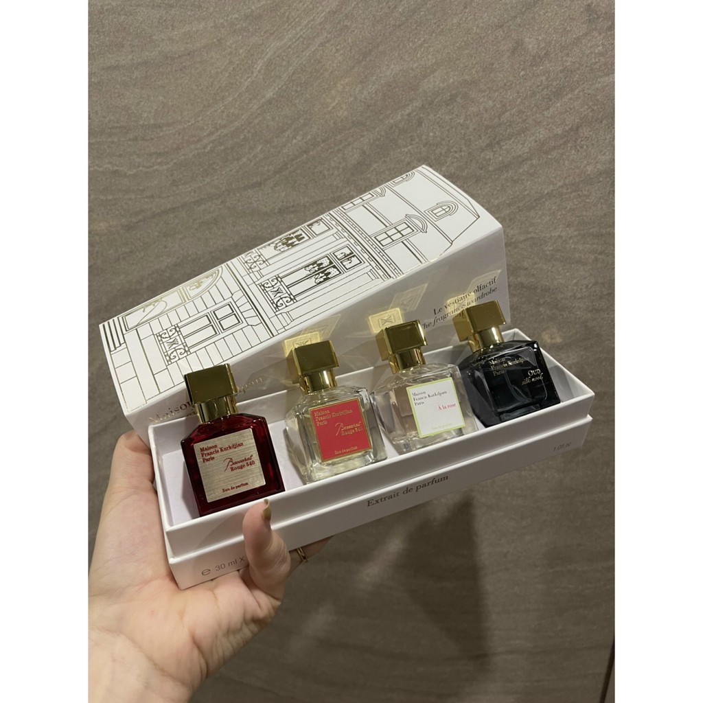 Set bộ nước hoa maison mini 4 chai 30ml