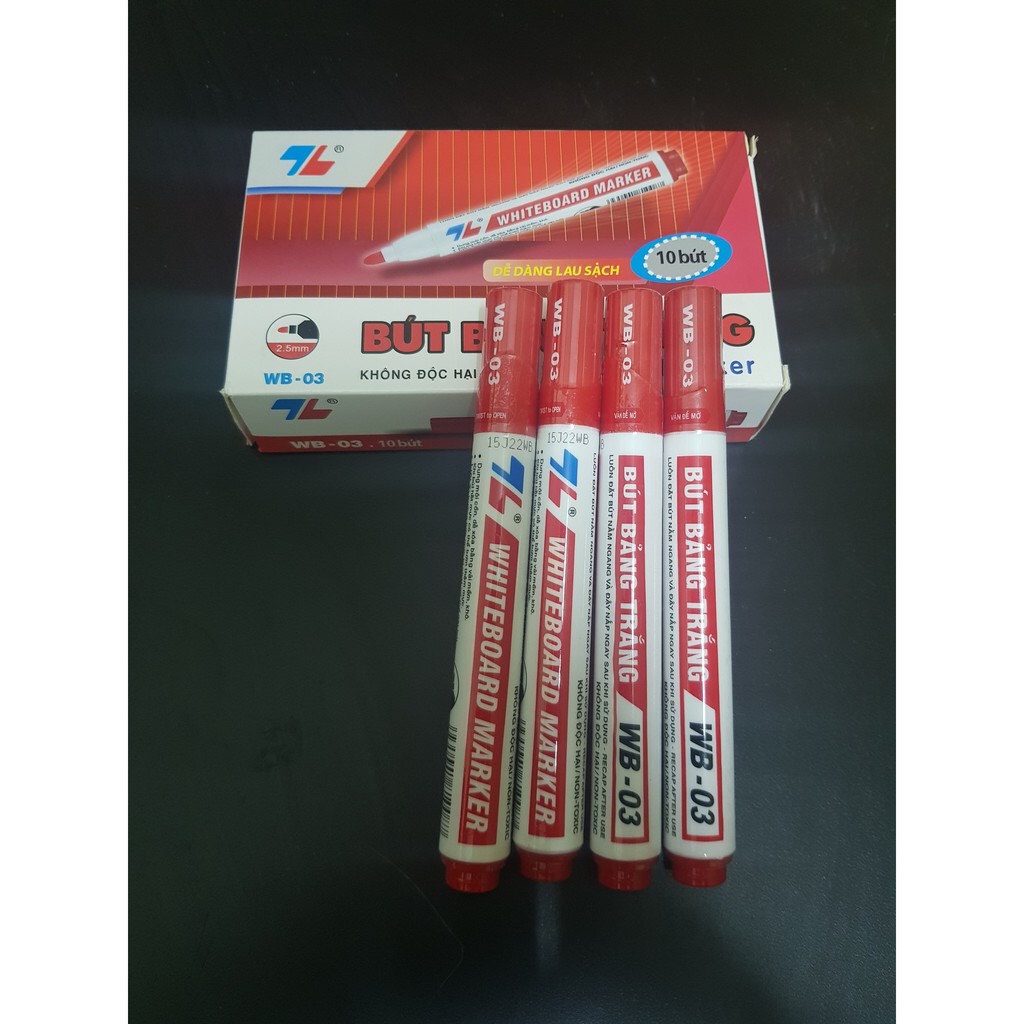 Hộp 10 Bút dạ bảng - Bút lông bảng WB03