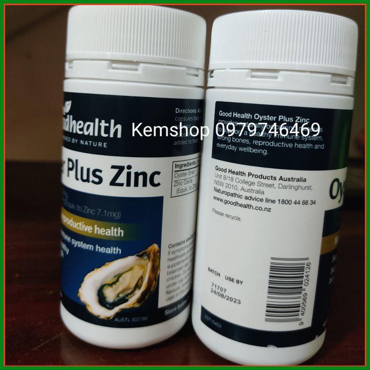 [HÀNG CHÍNH HÃNG] Tinh chất hàu biển Oyster Plus ZinC Goodhealth 60 viên - viên hàu úc (SX: Úc) | BigBuy360 - bigbuy360.vn