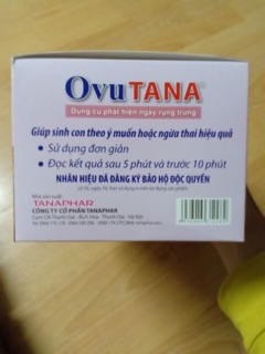 Que thử rụng trứng ovutana ( hộp 12 que )