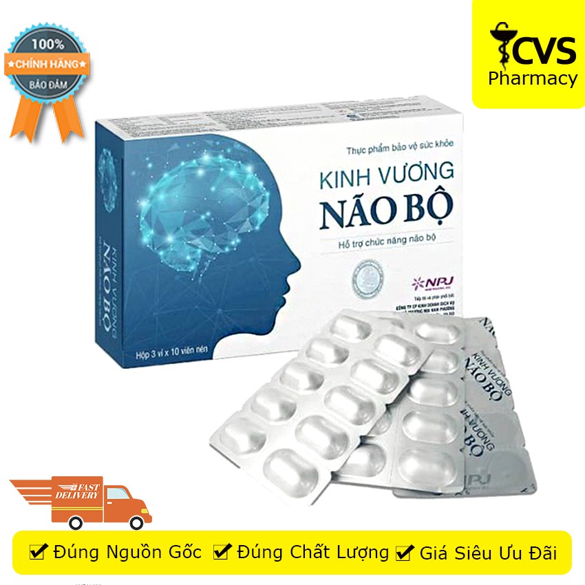 Kinh Vương Não Bộ (Hộp 30 viên) - Hỗ Trợ Chức Năng Não Bộ - cvspharmacy
