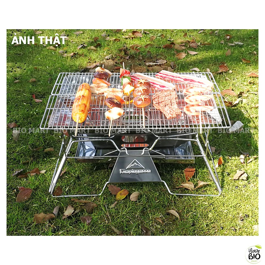 Bếp nướng than hoa BBQ không khói cao cấp MT3 – Bếp nướng gấp gọn du lịch, dã ngoại ngoài trời - BIO194