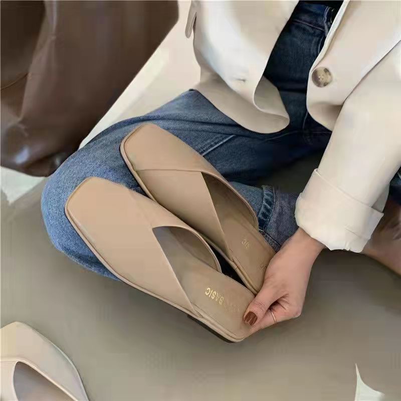 IELGY Dép Lười Nữ Đế Mềm Thời Trang Hàn